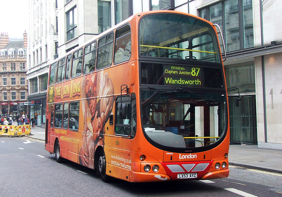 Route 87, London General, WVL148, LX53AYZ, The Strand