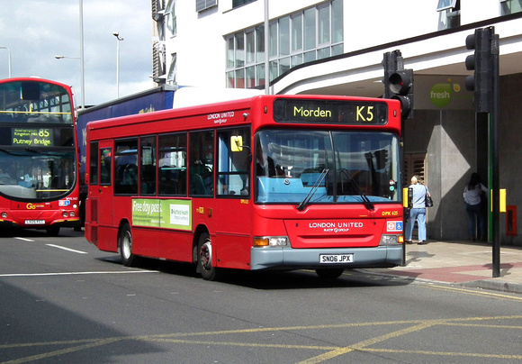 Route K5, London United RATP, DPK625, SN06JPX, Kingston