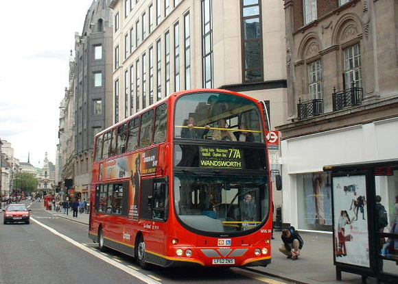 Route 77A, London General, WVL84, LF52ZNS, The Strand