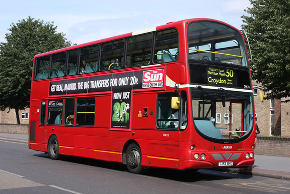 Route 50, Arriva London, DW23, LJ53BFX, Croydon