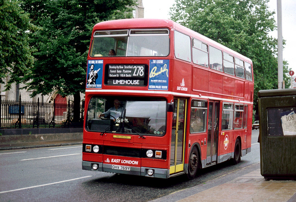 Route 278, East London Buses, T769, OHV769Y