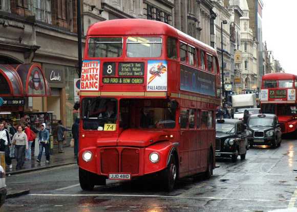 Route 8, Stagecoach London, RML2481, JJD481D, Oxford Street