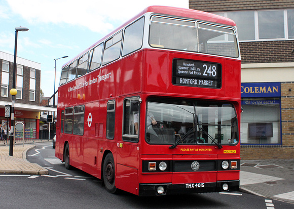 Route 248, London Transport, T1, THX401S, Hornchurch
