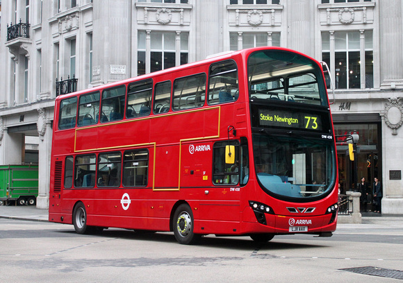 Route 73, Arriva London, DW450, LJ11AAX, Oxford Circus