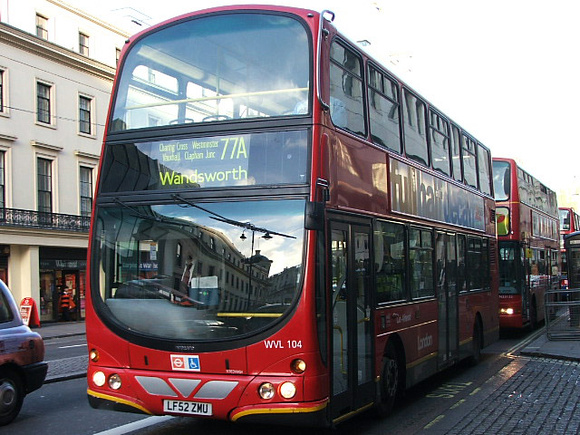 Route 77A, London General, WVL104, LF52ZMU, The Strand
