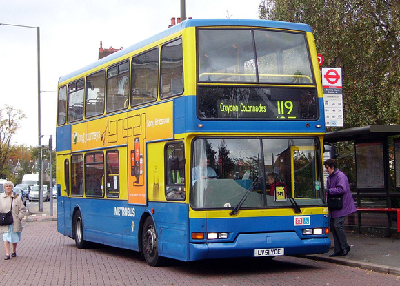 Route 119, Metrobus 419, LV51YCE, Bromley