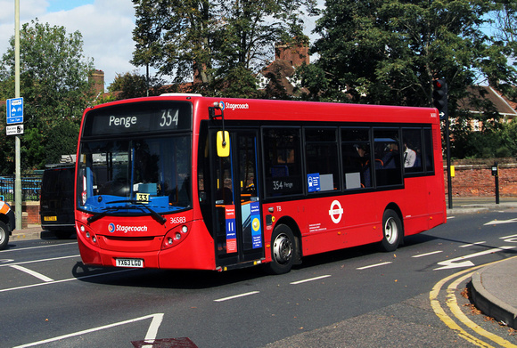 Route 354, Stagecoach London 36583, YX63LGD, Bromley