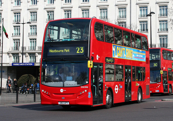 Route 23, Tower Transit, DNH39111, SN12APY, Marble Arch