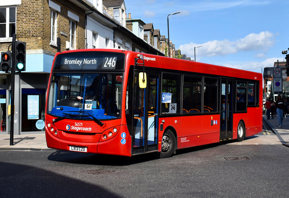 Route 246, Stagecoach London 36571, LX13CZO, Bromley