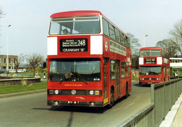 Route 248, London Transport, T18, WYV18T, Romford