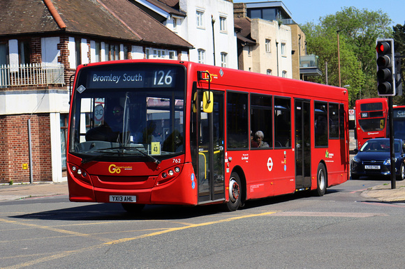 Route 126, Go Ahead London 762, YX13AHL, Mottingham