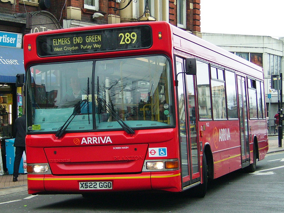 Route 289, Arriva London, PDL22, X522GGO, Croydon