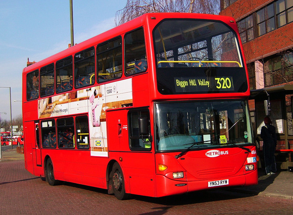 Route 320, Metrobus 484, YN53RYW, Bromley