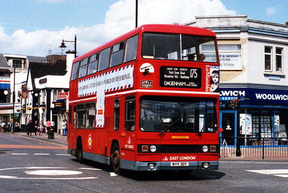Route 175, East London, T30, WYV30T, Romford