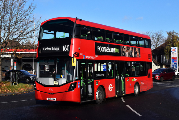 Route 160, Stagecoach London 80132, BU16UXW, Eltham