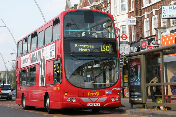 Route 150, First London, VNW32666, LK55AAY, Gants Hill