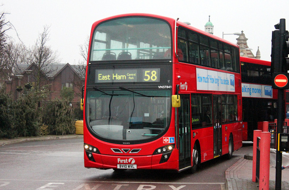 Route 58, First London, VN37841, BV10WVL, Walthamstow