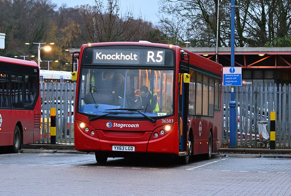 Route R5, Stagecoach London 36583, YX63LGD, Orpington