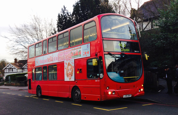 Route 405, Arriva London, DW111, LJ05BHP, Purley