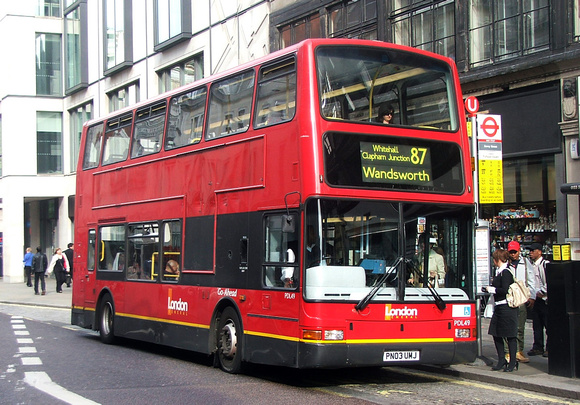 Route 87, London General, PDL49, PN03UMJ, The Strand