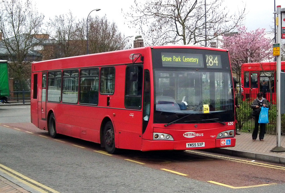Route 284, Metrobus 620, YM55SXP, Lewisham