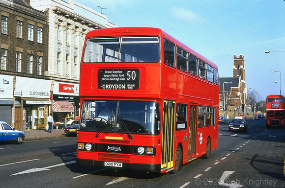 Route 50, London Transport, L210, D210FYM, Brixton