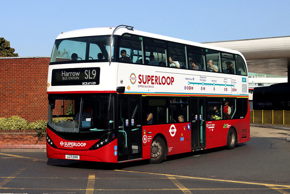 Route SL9, London Sovereign RATP, BCE47109, LG71DVK, Heathrow