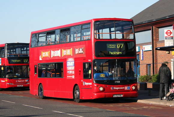 Route 177, Stagecoach London 17408, LX51FHU, Thamesmead