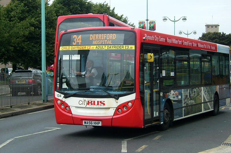 London Bus Routes Plymouth Citybus Route 34, Plymouth Citybus 134