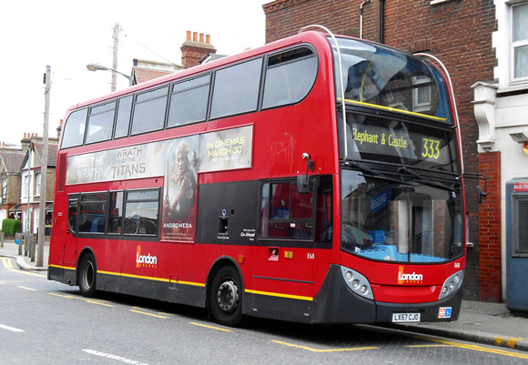 Route 333, London General, E68, LX57CJO, Tooting Broadway