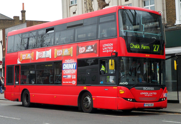 Route 27, London United RATP, SP148, YP59OEG