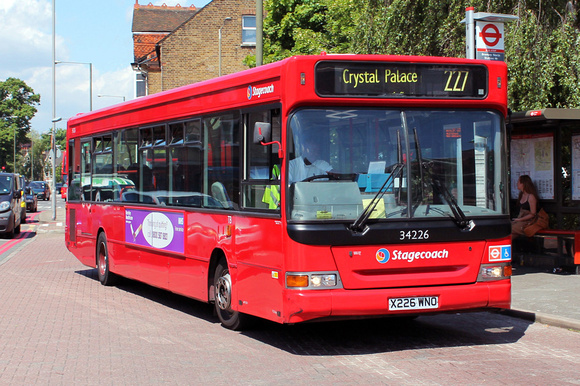 Route 227, Stagecoach London 34226, X226WNO, Bromley
