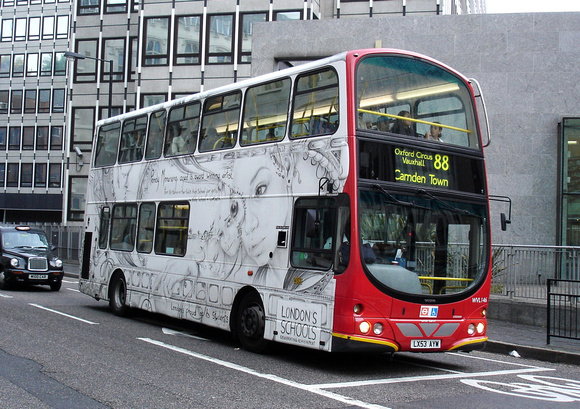 Route 88, London General, WVL146, LX53AYW, Westminster Abbey