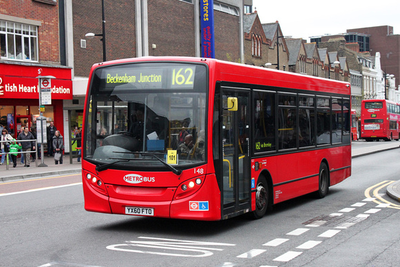 Route 162, Metrobus 148, YX60FTO, Bromley