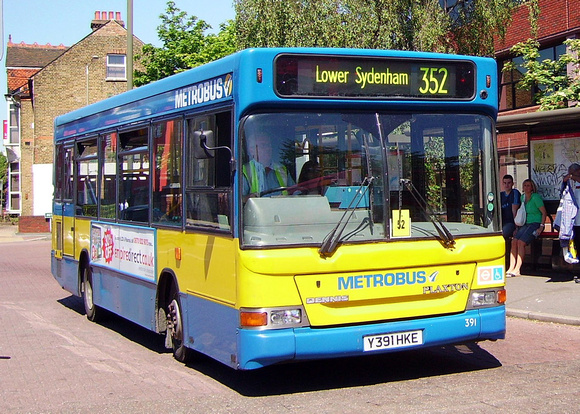 Route 352, Metrobus 391, Y391HKE, Bromley