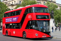 Route 9, London United RATP, LT72, LTZ1072, Trafalgar Square