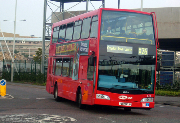 Route X26, Metrobus 878, PN09ELU, Hatton Cross