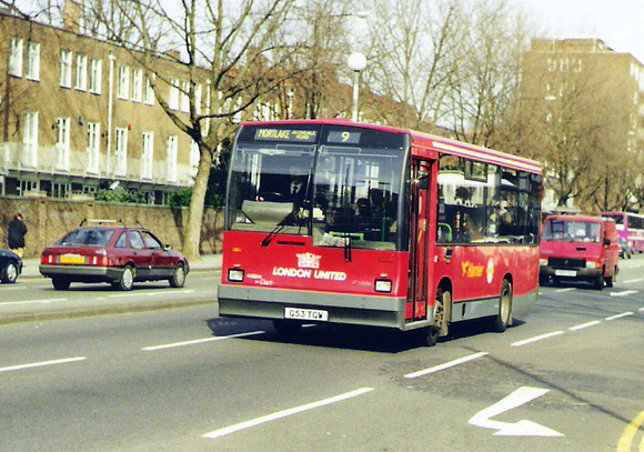 Route 9, London United, DT53, G53TGW