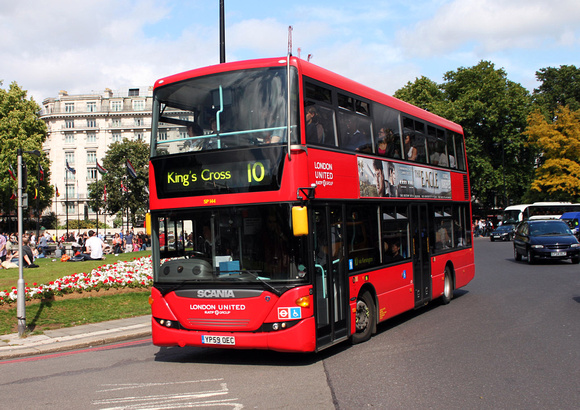 Route 10, London United RATP, SP144, YP59OEC, Marble Arch