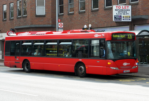 Route X26, Metrobus 561, YN08OAS, Kingston