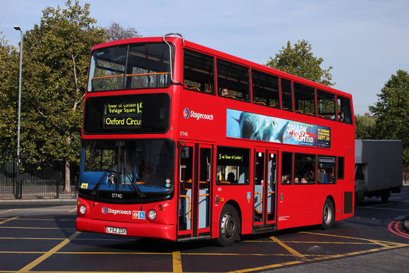 Route 15, Stagecoach London 17740, LY52ZOX, Limehouse