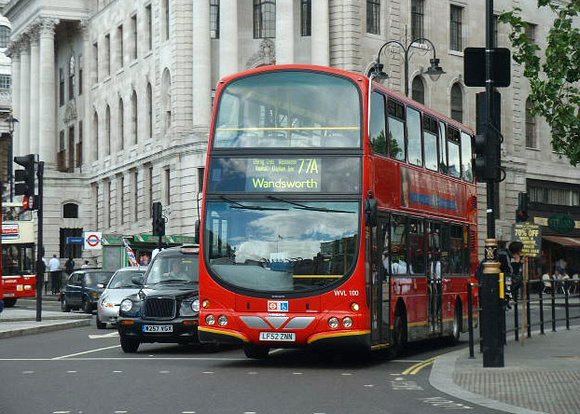 Route 77A, London General, WVL100, LF52ZNN, Trafalgar Square