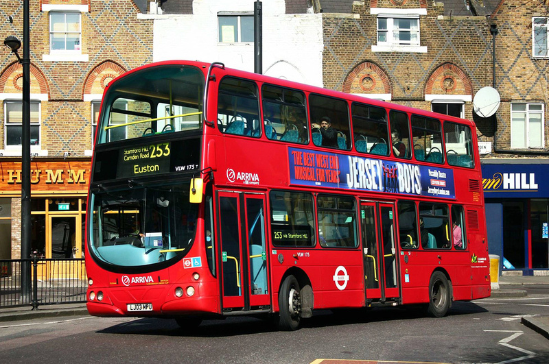 London Bus Routes | Route 253: Hackney Central - Tottenham Court Rd ...