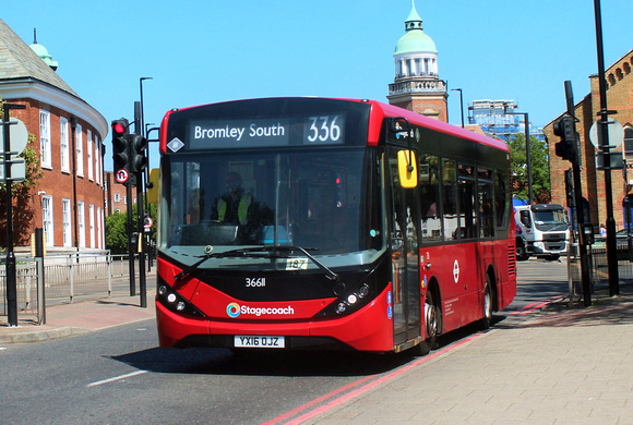 Route 336, Stagecoach London 36611, YX16OJZ, Bromley