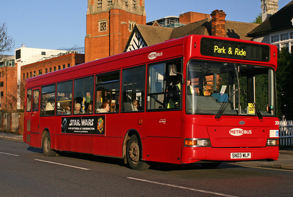 Route B99, Metrobus 208, SN03WLP, Bromley