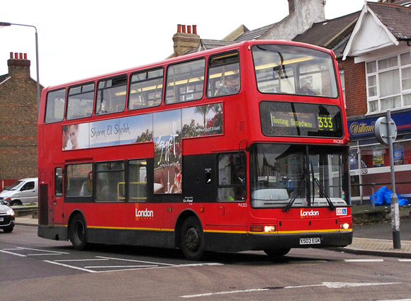 Route 333, London General, PVL203, X503EGK, Tooting