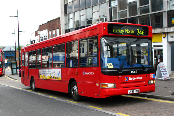 Route 246, Stagecoach London 34365, LV52HKU, Bromley South