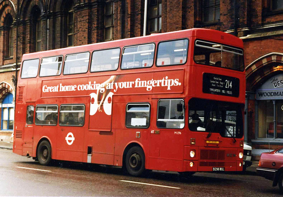 Route 214, London Transport, M1296, B296WUL, King's Cross