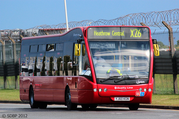 Route X26, Quality Line, OV06, YJ60KGN, Heathrow