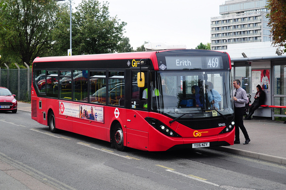 Route 469, Go Ahead London, SEN55, YX16NZY, Woolwich